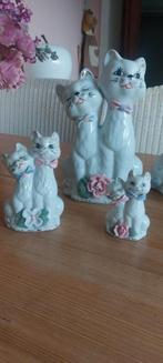 Mijn Vintage Kitsh poezen beeldjes verzameling in porselein, Ophalen of Verzenden