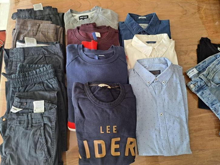 Kledij pakket jongeman, mt s, Kleding | Heren, Heren-kledingpakketten, Gedragen, Maat 46 (S) of kleiner, Ophalen