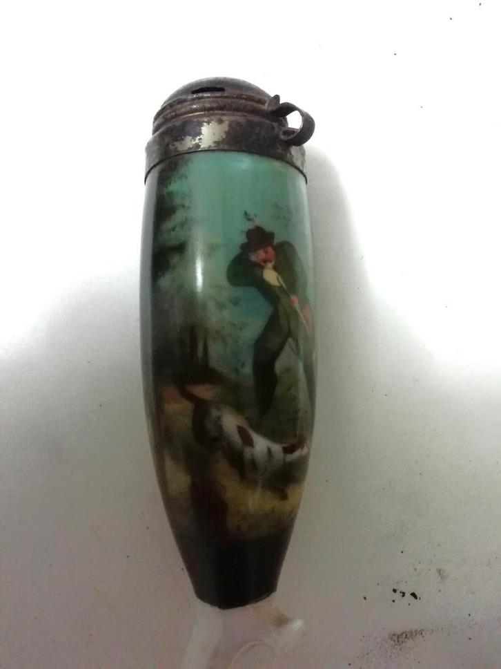 ancienne pipe de Francfort avec peinture, Collections, Articles de fumeurs, Briquets & Boîtes d'allumettes, Utilisé, Narguilé
