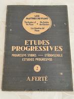 Etudes progressives Armand Ferté, Muziek en Instrumenten, Ophalen of Verzenden, Gebruikt, Artiest of Componist, Piano