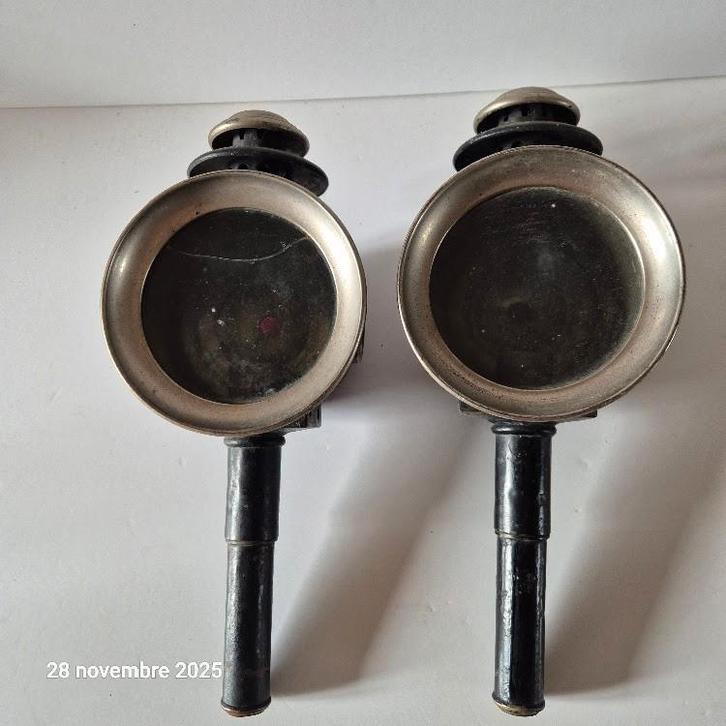 Lot de 2 anciennes lanternes de calèche , pour bougies, Maison & Meubles, Accessoires pour la Maison | Bougeoirs & Bougies, Utilisé