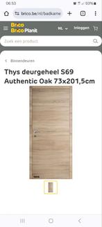 This deur 73cm authentic Oak nieuw, Doe-het-zelf en Bouw, Nieuw, Ophalen of Verzenden