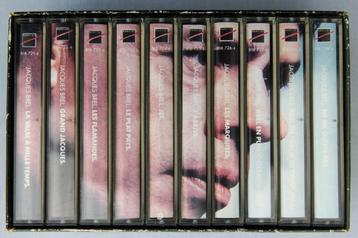Jacques Brel/ intégral/ coffret complet/1988/ 10 cassettes