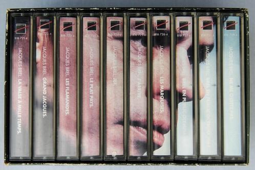 Jacques Brel/ intégral/ coffret complet/1988/ 10 cassettes, CD & DVD, Cassettes audio, Utilisé, Originale, 2 à 25 cassettes audio