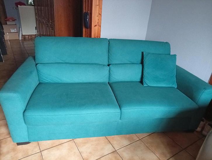 Canapé lit, Huis en Inrichting, Slaapkamer | Slaapbanken, Gebruikt, Overige maten, Groen, Ophalen