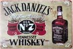 Metalen JACK DANIELS Whiskey vintage look wandbordje, Nieuw, Reclamebord, Ophalen of Verzenden