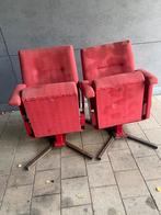 2 vintage bioscoopstoelen, Antiek en Kunst, Ophalen