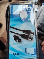 Câble d'antenne+ adaptateur Neuf, Audio, Tv en Foto, Audiokabels en Televisiekabels, Ophalen, Nieuw, Minder dan 2 meter, Coaxiale kabel