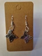 „Butterfly” oorbellen, Ophalen, Hangers, Nieuw, Zilver