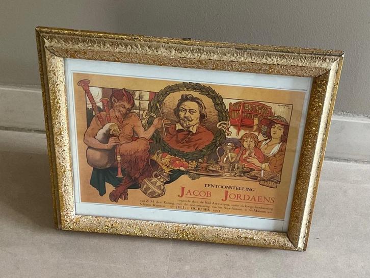 Affiche in 1905 ontworpen door Alfred Van Neste(1874-1969), Antiek en Kunst, Kunst | Litho's en Zeefdrukken, Ophalen of Verzenden