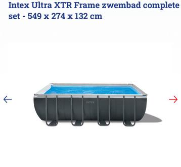 Intex ultra XTR 549x274x132 zwembad, Enlèvement, Comme neuf