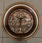 Rood Koperen Hangbord - Christus, Antiek en Kunst, Ophalen of Verzenden