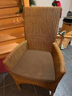 8 stijlvolle rotanstoelen met kussen, Huis en Inrichting, Ophalen, Bruin, Riet of Rotan, Vijf, Zes of meer stoelen