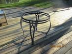 terrastafel, Tuin en Terras, Tuintafels, Ophalen of Verzenden, Zo goed als nieuw, Rond, Aluminium