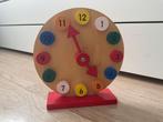 houten speelgoedklok, Kinderen en Baby's, Speelgoed | Educatief en Creatief, Ophalen of Verzenden, Gebruikt, Ontdekken