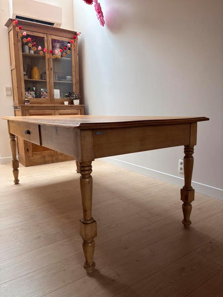 Massieve oude eiken ateliertafel, Antiek en Kunst, Antiek | Meubels | Tafels, Ophalen