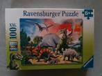 Ravensburger puzzrl 100Xl Tussen de dinosauriërs., Enfants & Bébés, Jouets | Puzzles pour enfants, Enlèvement ou Envoi, Plus de 50 pièces