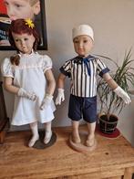 2x oude kinder paspop, Antiek en Kunst, Ophalen