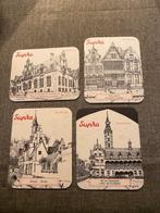 4 vieux sous-bocks bière  " SUPRA ", Collections, Enlèvement ou Envoi, Utilisé, Sous-bock