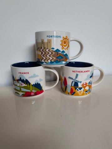 3 Starbucks mokken bekers You Are Here beschikbaar voor biedingen