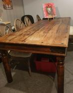 Koloniale tafel, Huis en Inrichting, Ophalen, Gebruikt, 100 tot 150 cm, 200 cm of meer