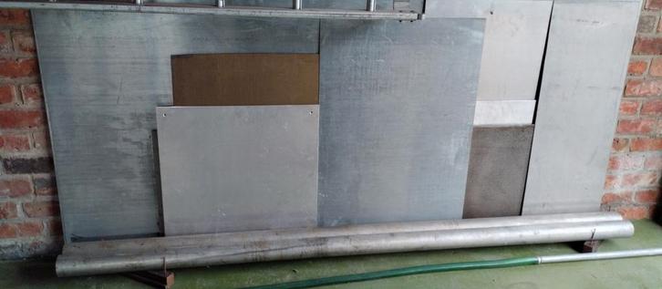 Verschillende zink /Inox/aluminum/koper platen, Doe-het-zelf en Bouw, Metalen, Nieuw, Ophalen