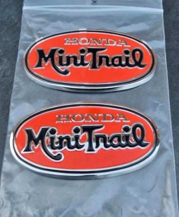 Honda Monkey Minitrail Z50A k2 N.O.S. Tank Emblemen Set L+R beschikbaar voor biedingen