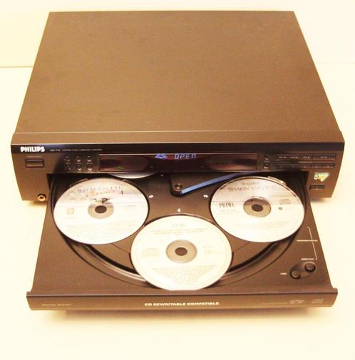 Philips CDC 775 CD-Speler Vr 5 CD's / Shuffle / CDRewritable, Audio, Tv en Foto, Cd-spelers, Zo goed als nieuw, Philips, Wisselaar
