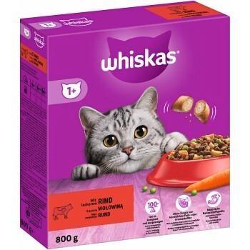 Wiskas 1+ Aduld Droogvoer 300 Gram Rund, Dieren en Toebehoren, Dierenvoeding, Ophalen of Verzenden