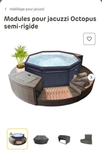 Meuble pour spa octogonal, Enlèvement, Comme neuf