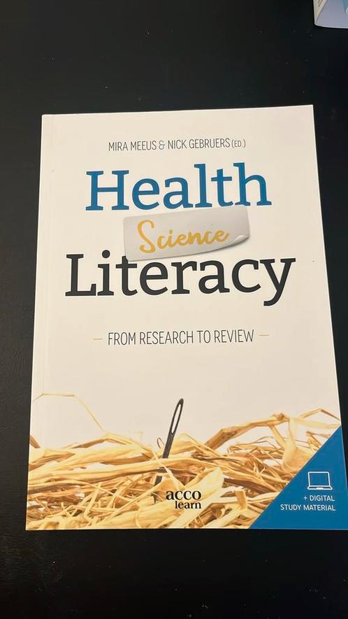 Nick Gebruers - Health Science Literacy, Boeken, Wetenschap, Ophalen