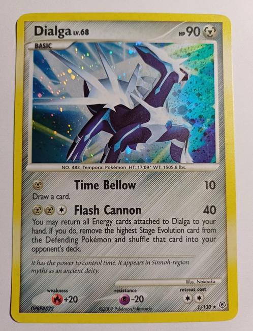 Pokémonkaart Dialga Lv.68 Diamond & Pearl 1/130 Holo, Hobby & Loisirs créatifs, Jeux de cartes à collectionner | Pokémon, Utilisé