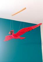 Set van twee houten vogels om aan het plafond te hangen, Overige typen, Ophalen of Verzenden, Zo goed als nieuw