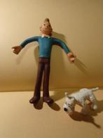 Flexibele figuren van Brabo - Kuifje en Snowy - Hergé, Ophalen of Verzenden, Kuifje, Gebruikt, Beeldje of Figuurtje