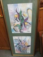 * B. Reiter: 2 x aquarel: Bloemen, Antiek en Kunst, Kunst | Schilderijen | Modern, Ophalen