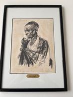 Tekening Alexandre Jacovleff, Antiek en Kunst, Kunst | Tekeningen en Fotografie, Verzenden