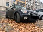 Mini Cooper Benzine 2008 (160000 km), Auto's, Mini, Zwart, Zwart, Leder, Start-stop-systeem