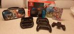 Nintendo switch +2 games +2controllers +hoesje+joycon houder, Met 2 controllers, Ophalen of Verzenden, Switch Original, Gebruikt