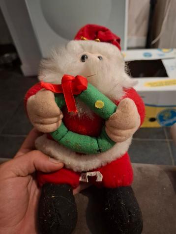 Vieux jouet en peluche vintage en forme de père Noël, Enlèvement ou Envoi, Comme neuf