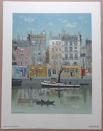 MICHEL DELACROIX / LE CANAL / KLEURLITHO / 76x59cm / 1983, Enlèvement ou Envoi