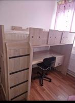 Stapelbed met bureau en ingebouwde kast, Ophalen, Zo goed als nieuw, Stapelbed