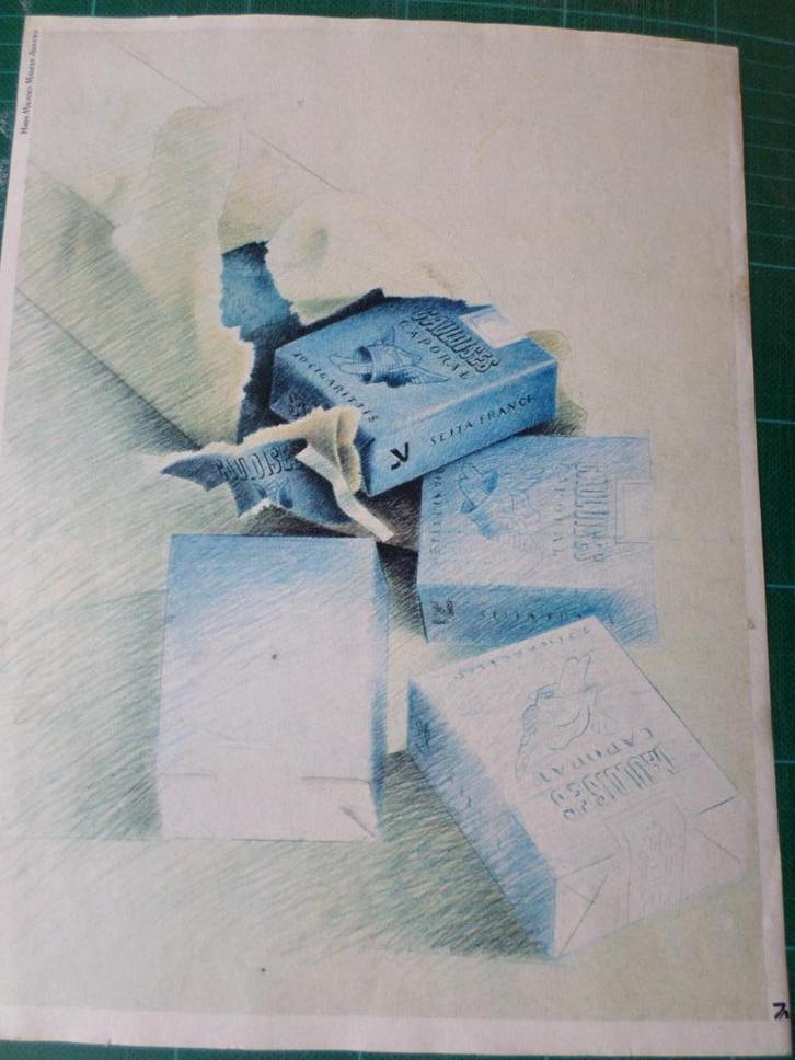 Gauloises cigarettes - publicité papier - 1977, Verzamelen, Merken en Reclamevoorwerpen, Gebruikt, Overige typen, Ophalen of Verzenden