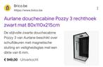 Aurlane douchecabine pozzy 3 nieuw - nog in verpakking, Huis en Inrichting, Ophalen, Nieuw, Met douche