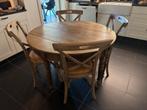 Ronde tafel, Huis en Inrichting, Ophalen, Gebruikt, Landelijk, Vier personen