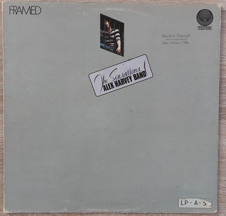 Vinyle 33T The sensational Alex Harvey Band Framed 1973, Cd's en Dvd's, Vinyl | Rock, Ophalen of Verzenden