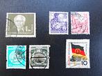 DDR : 9 Oost- Duitse postzegels (1952 - 1959), Ophalen of Verzenden, DDR