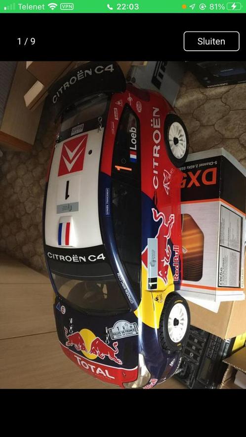 Nieuwe kyosho rc wagen redbull Citroën c4, Hobby en Vrije tijd, Modelbouw | Radiografisch | Auto's, Nieuw, Nitro, Ophalen of Verzenden