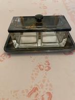 Zilveren Wellner marmelade potjes met deksel en plateau, Ophalen