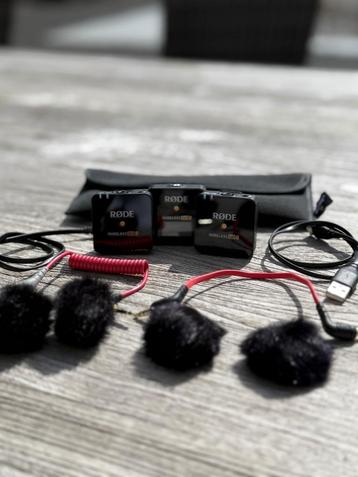 RODE Wireless GO II + Windschermen en kabels beschikbaar voor biedingen