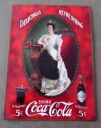 Metalen reclameplaat in vintage stijl voor Coca-Cola, Verzamelen, Ophalen of Verzenden, Gebruikt, Reclamebord